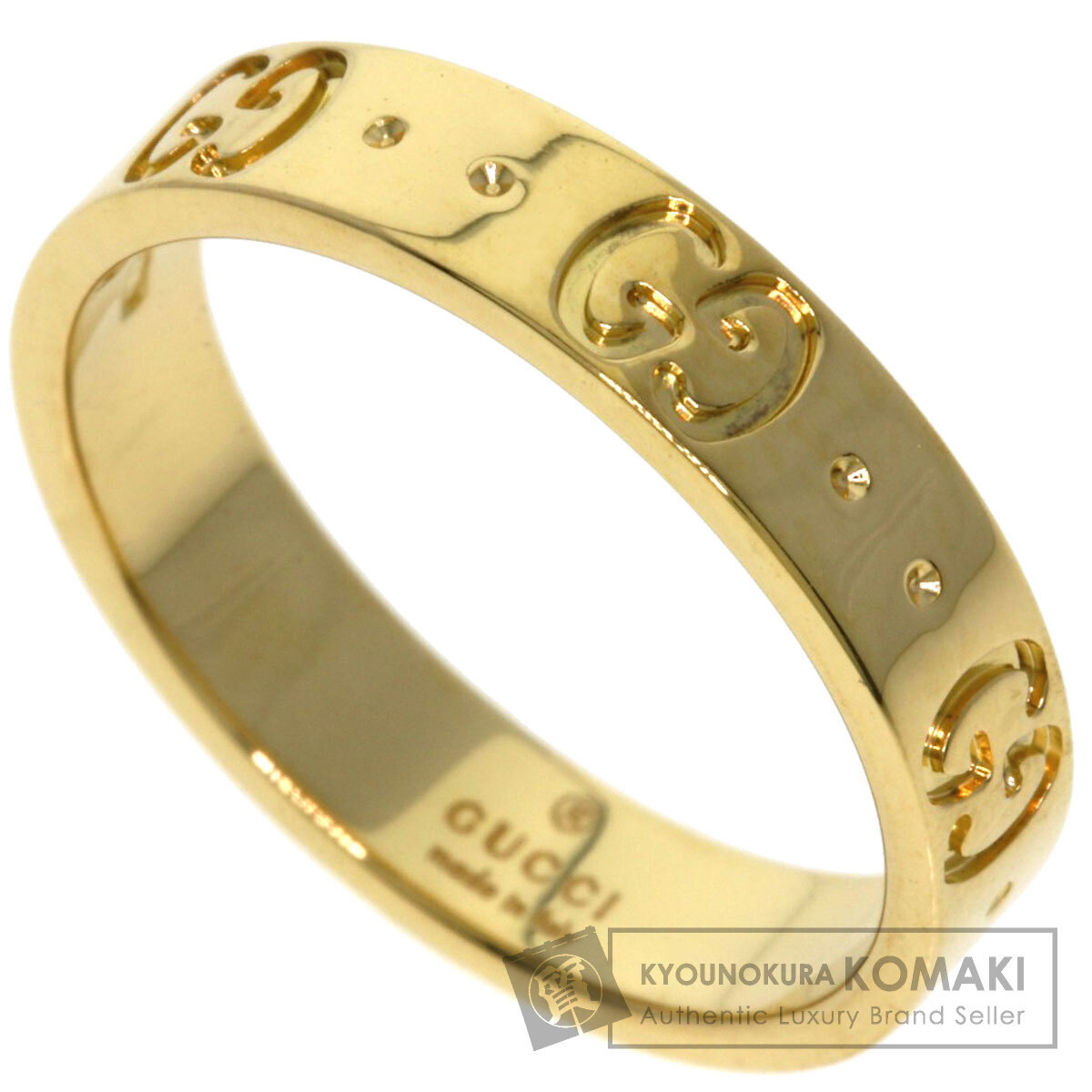GUCCI グッチ アイコン #11 リング・指輪 K18イエローゴールド レディース 中古拍卖