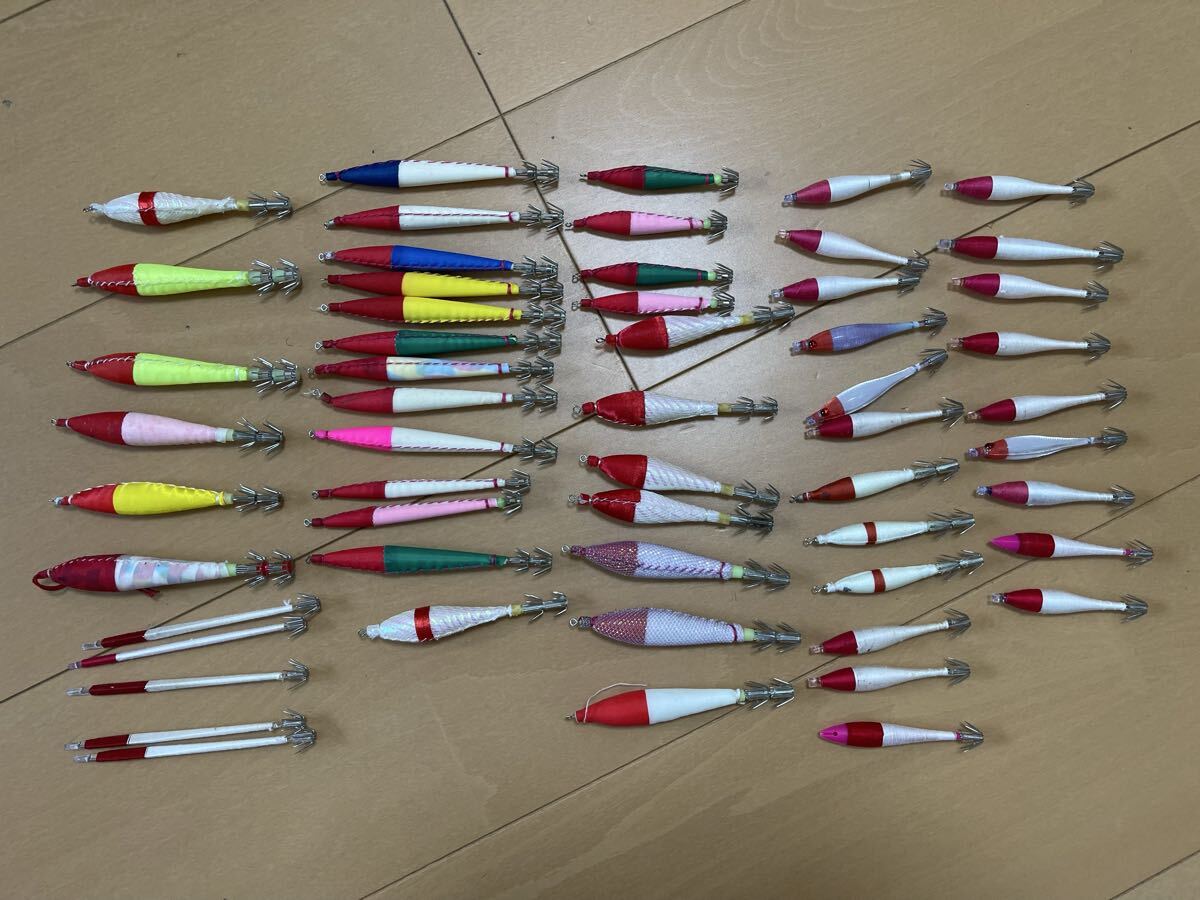 スッテ イカヅノ 56個セット マルイカ スルメイカ アカイカ 浮きスッテ拍卖