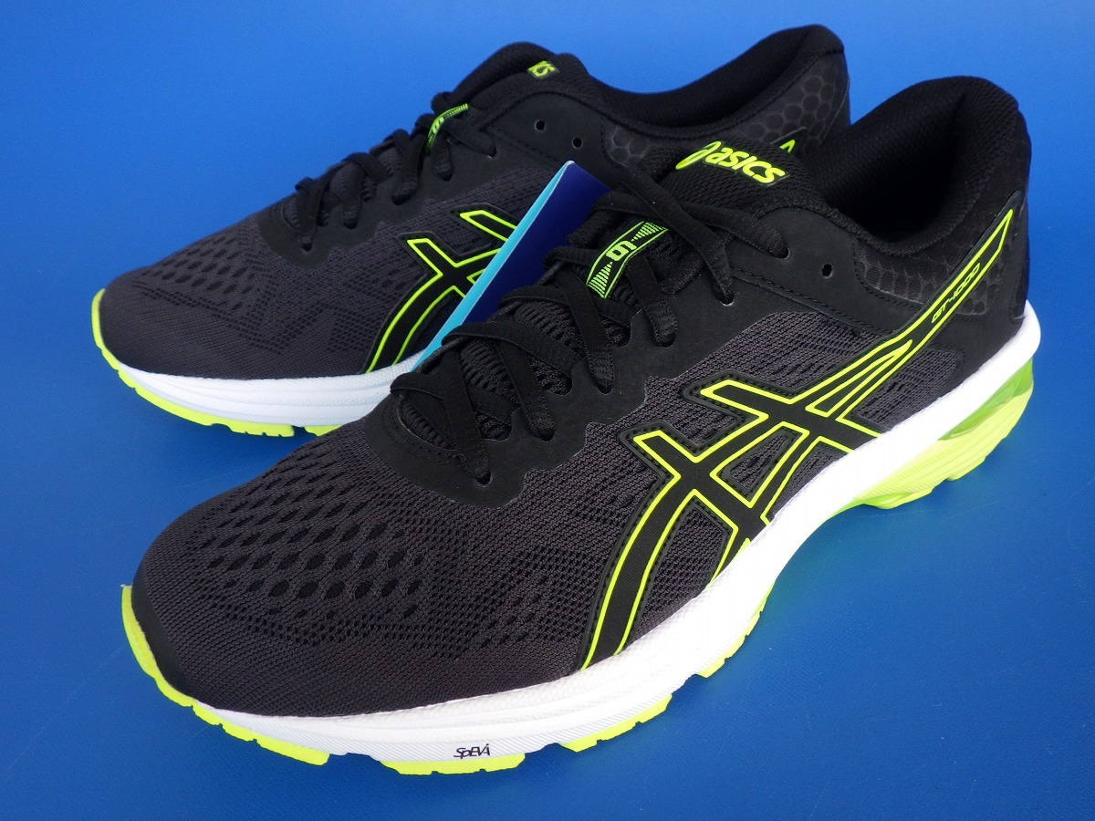 16846■新品 タグ付き ASICS GT-1000 6 TJG962 アシックス ランニングシューズ 黒 黄 27.5 cm拍卖