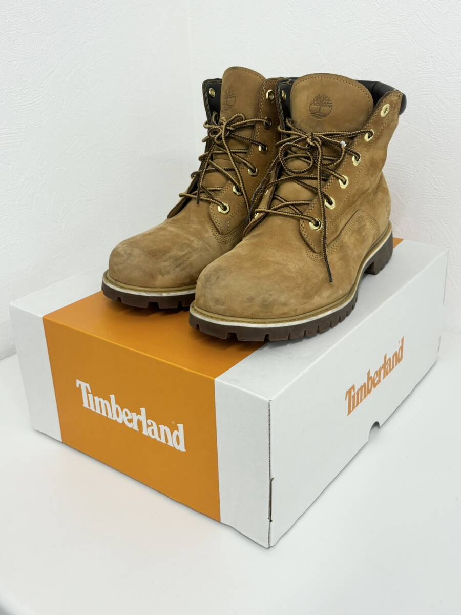【1円スタート】Timberland 6インチ プレミアムブーツ 26.5cm (US8.5) ウィート 箱付 137578 ティンバーランド ウォータープルーフ拍卖