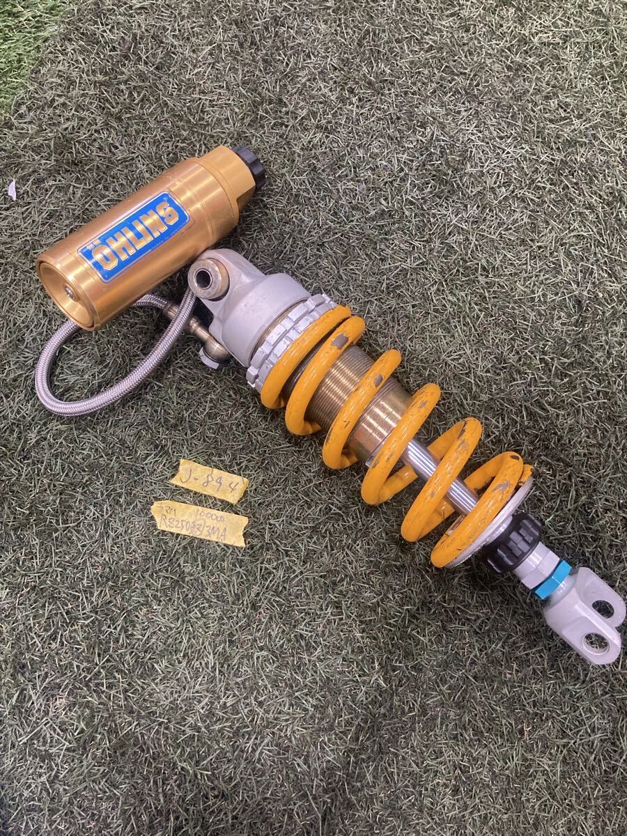【J-894】 OHLINS オーリンズ RZ250 3MA 取り外 ヤマハ リア サスペンション サス リヤ ショック スプリング 検) VT250 RZ250R RZ350R R1-Z拍卖