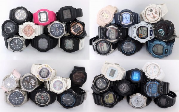 まとめ CASIO G-SHOCK Baby-G 他 35個 電波ソーラー多数 メンズ・レディース カシオ まとめ売り♪拍卖