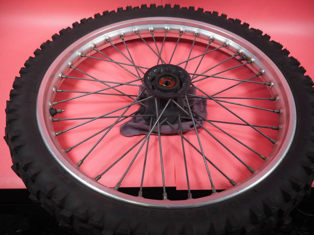 (1台分解) きれい !! ネジ山OK XR250R 純正 F ホイール ホイル タイヤ ME06 (検XLR) 180- 26Cg10拍卖