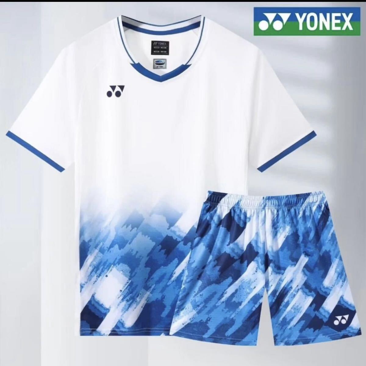 お値引き交渉歓迎 ヨネックス YONEXバドミントン中国代表チームモデルゲームウェア上下セット新品 L拍卖
