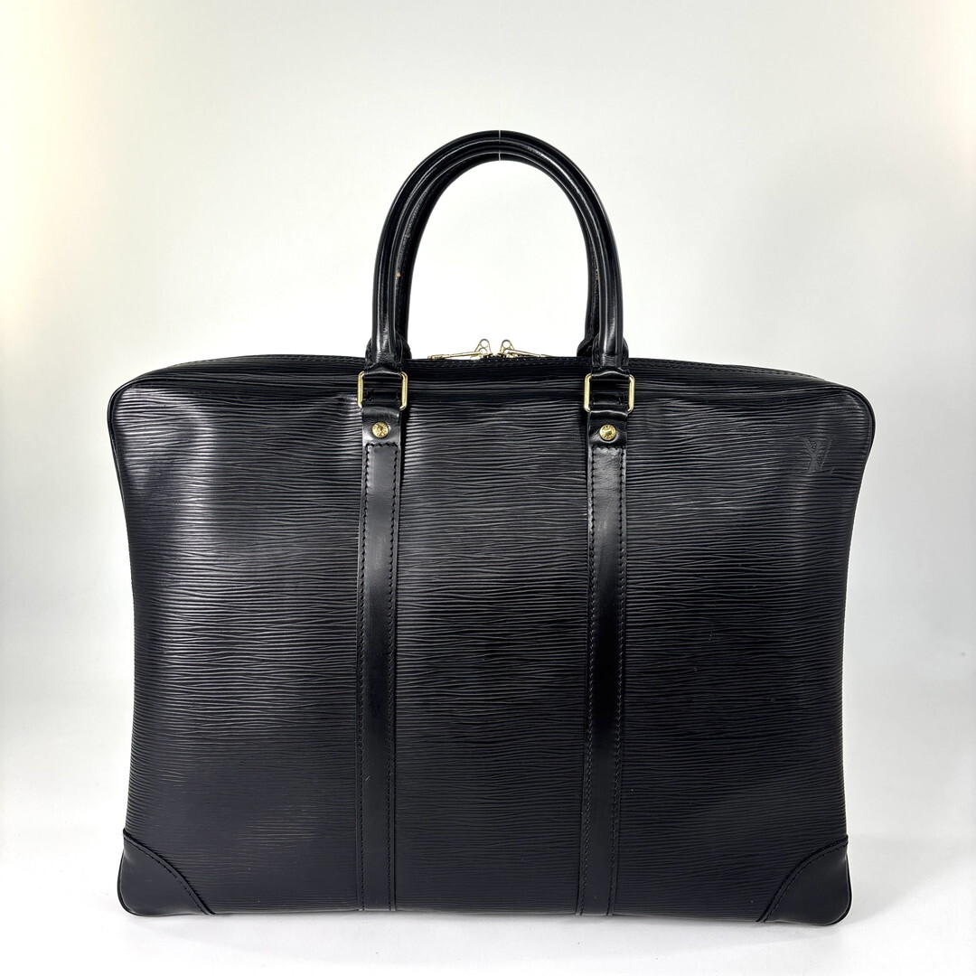 1円 極美品 Louis Vuitton ルイヴィトン■エピ ポルト ドキュマン ヴォワヤージュ M54472 レザー ビジネス バッグ 書類鞄 通勤 メンズ拍卖
