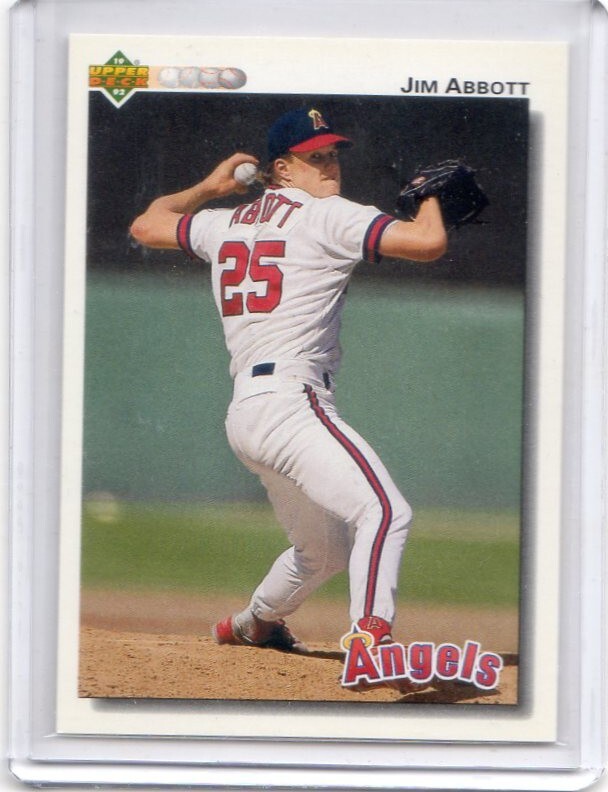 ●ジム・アボット カード Vol.53 1992UD BASEBALL EDITION #325 カリフォルニア・エンゼルス拍卖