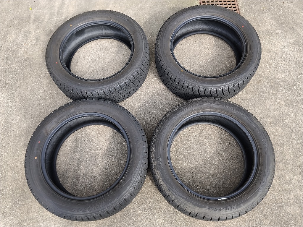 ダンロップ ウインターマックスSJ8+ 4本 225/55R18 SJ8プラス 中古品 2023年12月製造拍卖