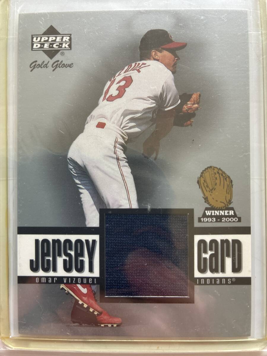 オマー・ビスケル/Omar Vizquel ジャージカード UD 2001 Gold Glove Winner インディアンス/Indians拍卖
