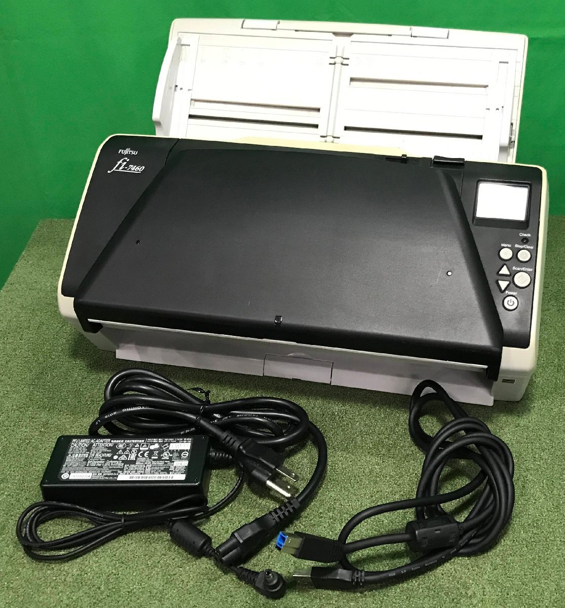 【埼玉発】【FUJITSU富士通 PFU】A3コンパクトスキャナー fi-7460 ★総読み取り41102枚★動作確認済★ (7-1661)拍卖