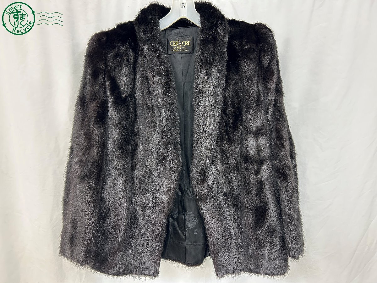 CG0909453 ◇ CERCRE セクレ 毛皮 コート サイズ11 ブラックミンク レディース ファッション カジュアル 中古品 used品 現状品拍卖