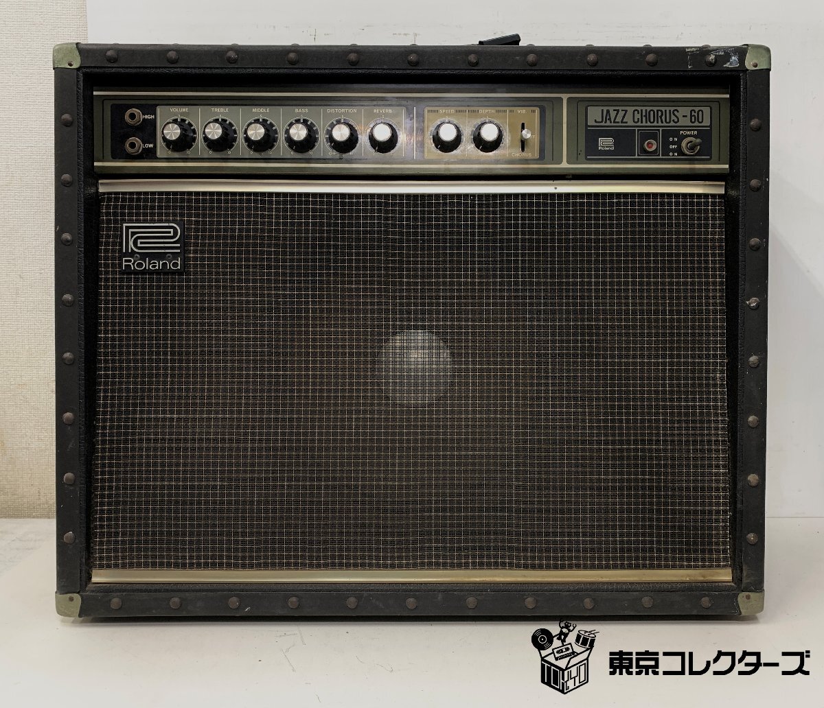【ジャンク】Roland JC-60 ※ガリ強・ハンドル破損 ローランド ギターアンプ JAZZ CHORUS ジャズコーラス MADE IN JAPAN ※引取り可 □拍卖