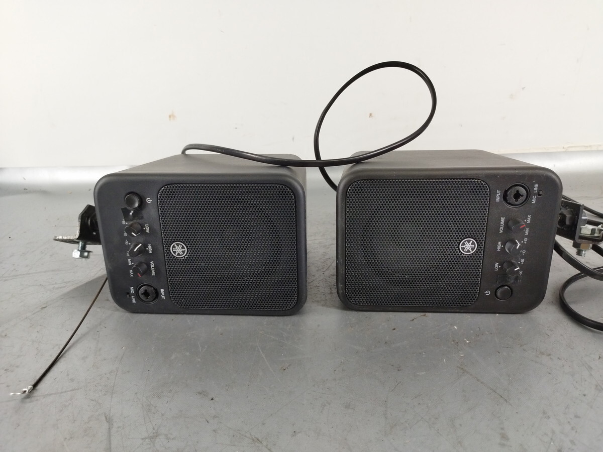 a7-056 ■YAMAHA MS101-4 ヤマハ パワード モニター スピーカー 2台セット拍卖