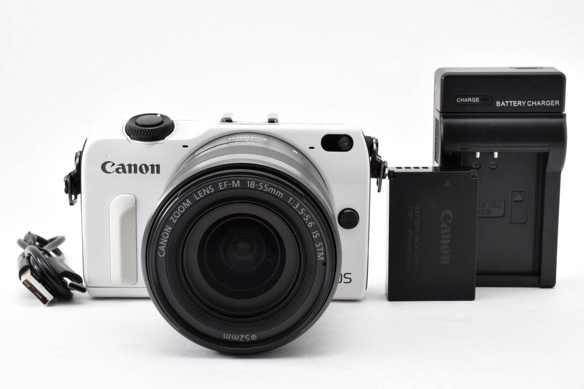 【美品】キヤノン Canon EOS M2 + 18-55mm レンズキット ♯G2103G03060EGAA拍卖