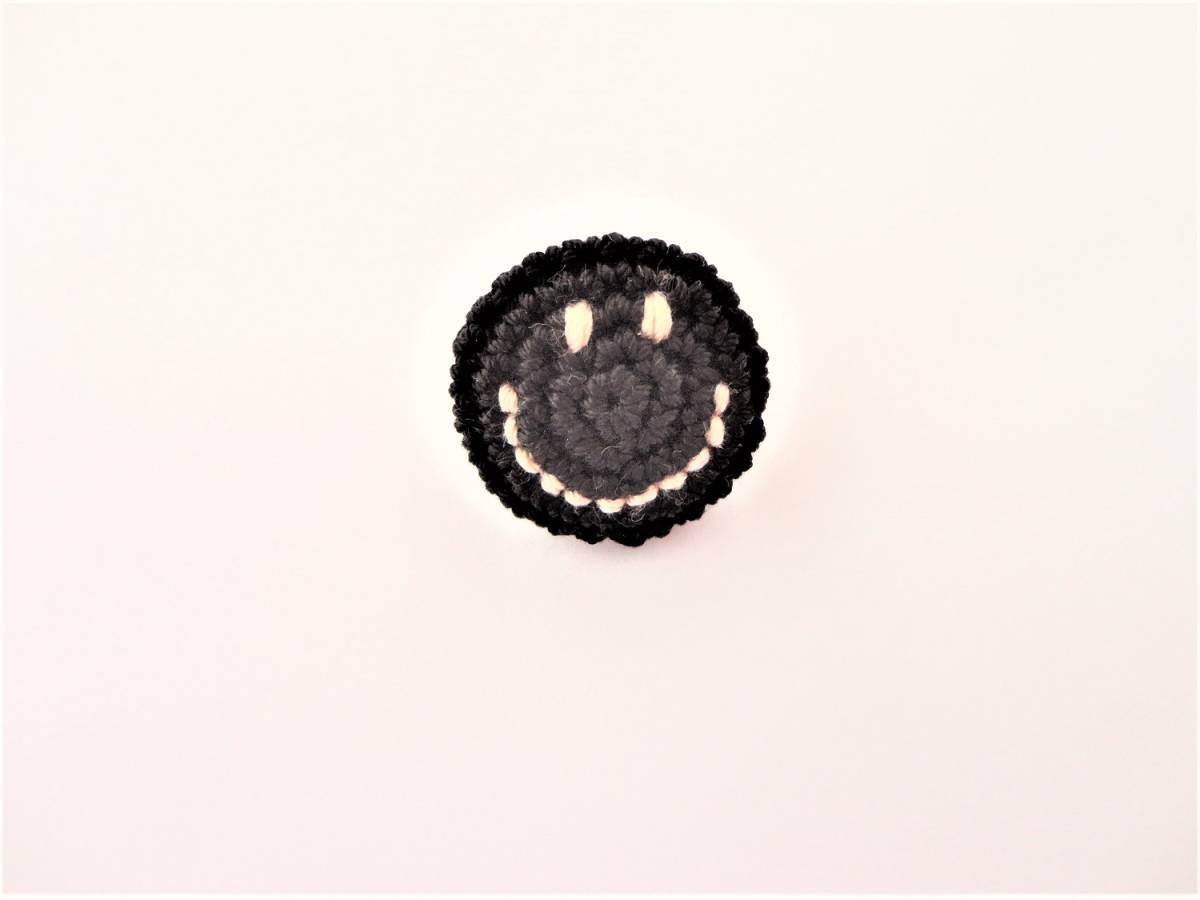 ニコニコ(^-^)スマイルのヘアゴム*レース編み*ハンドメイド*刺繍*a495∴再販∴拍卖