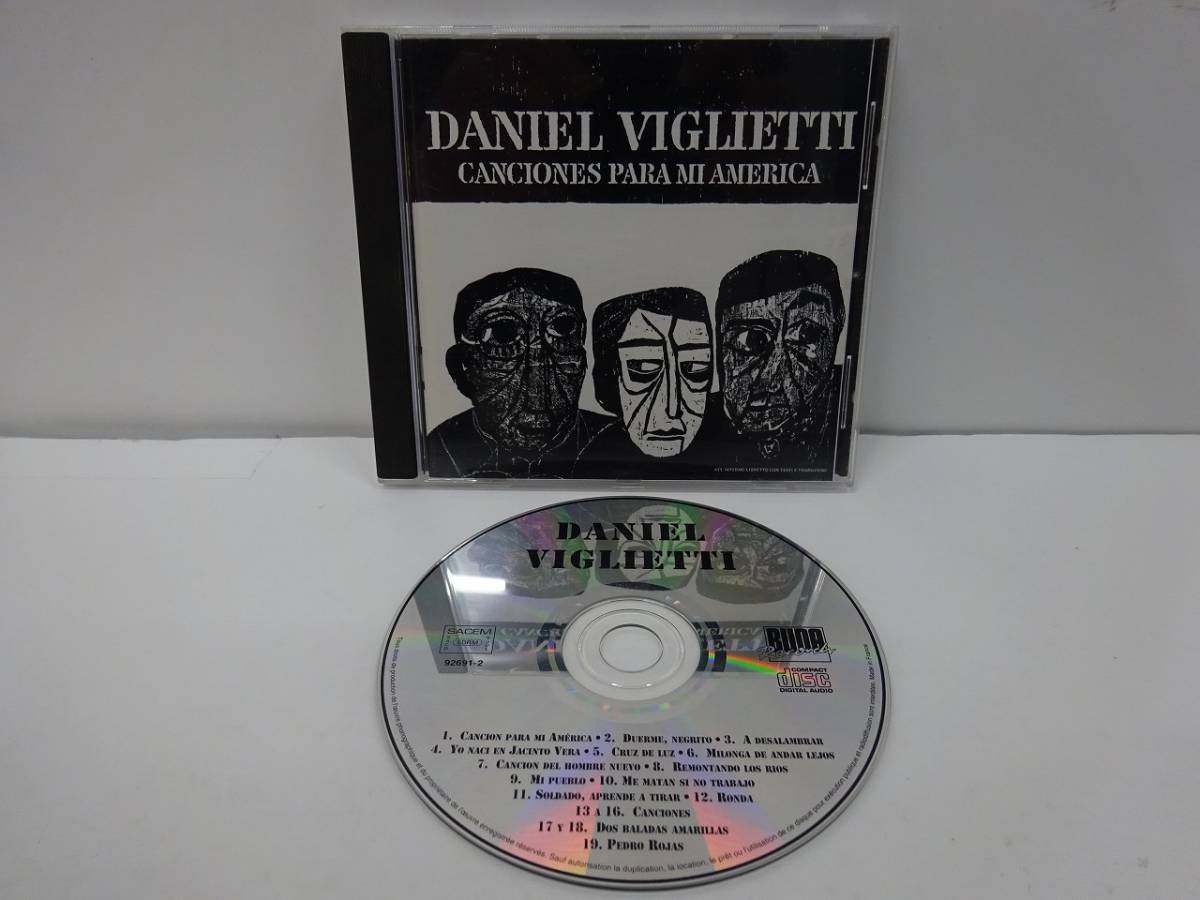 CD / DANIEL VIGLIETTI ダニエル・ビリエッティ CANCIONES PARA MI AMERICA / ウルグアイ【伊BUDA RECORDS/92691-2】AK0651拍卖