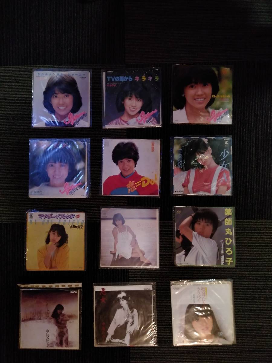JEP-003 【現状品】 EPレコード 松本伊代 中森明菜 松田聖子 他 /シングルレコード おまとめ 12枚拍卖