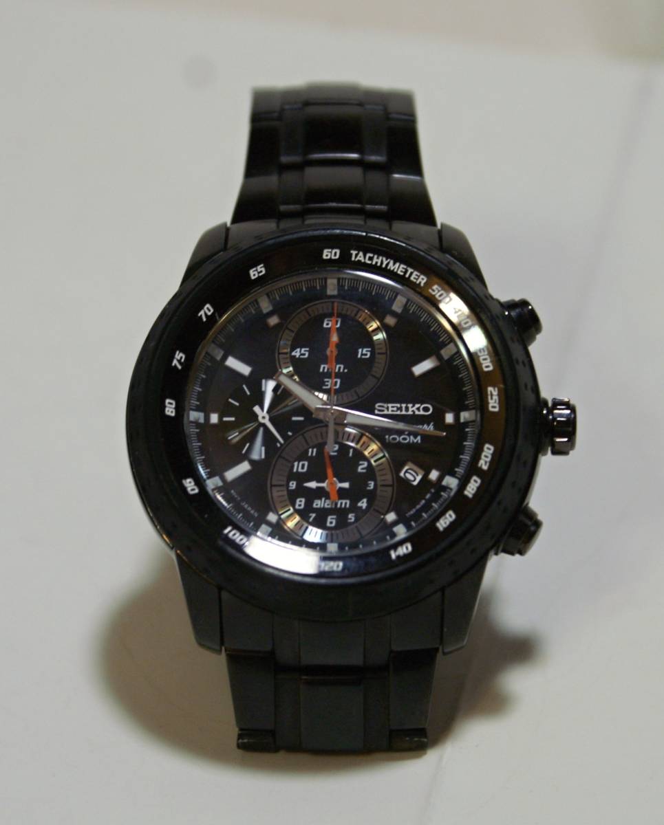 セイコー SEIKO アラームクロノグラフ SNAB 53P1 7162-OHLO拍卖