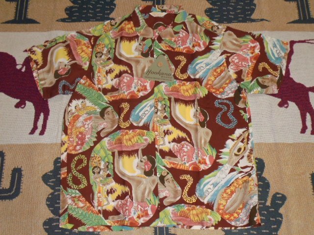 21 東洋 サンサーフ SS38676 138 ブラウン L 半袖 スペシャル アロハシャツ SUN SURF マッキントッシュ メニュー拍卖