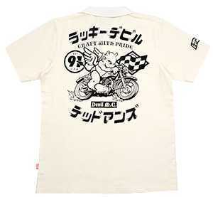 テッドマン/ポロシャツ/ホワイト/XXL/TMSP-700/エフ商会/カミナリモータース拍卖