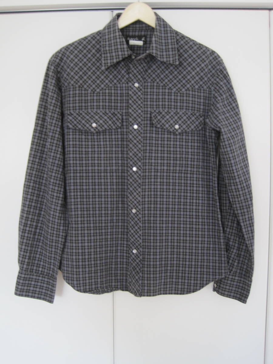 agnes b. homme アニエス ベー オム スナップボタン シャツ 36 ウエスタン拍卖