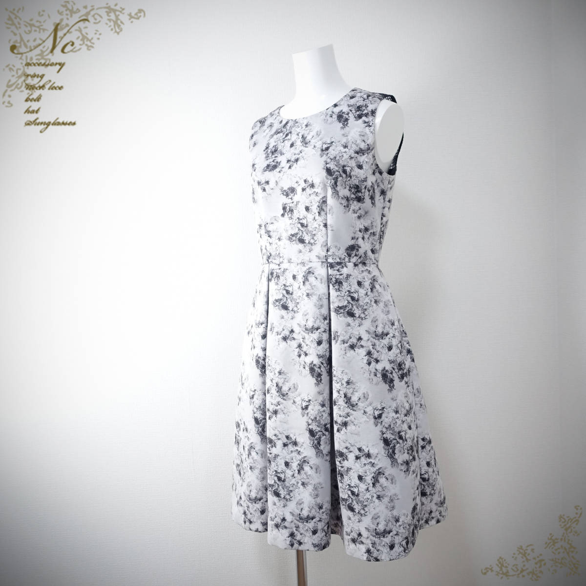 Kaene/カエン /38/日本製/ノースリーブ/ワンピース/シルバーM拍卖