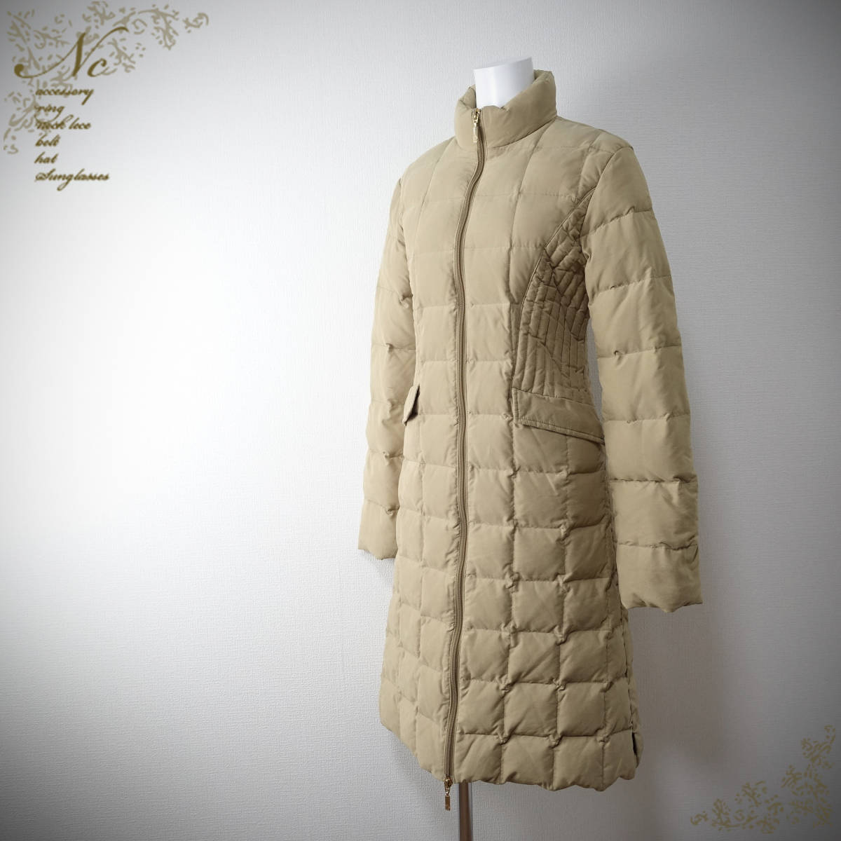 MONCLER/モンクレール/0/ハンガリー製ダウンコート/ベージュ拍卖