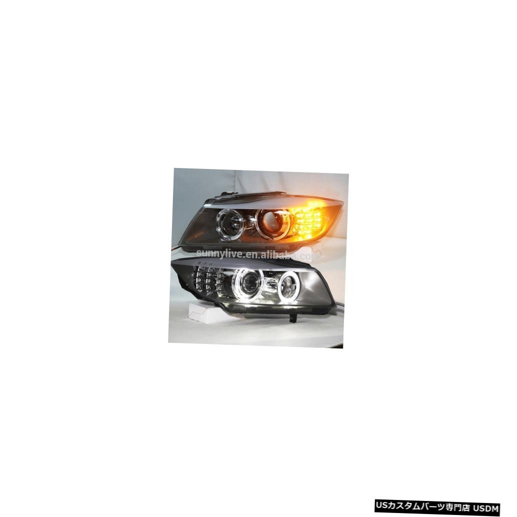 輸入カーパーツ BMW E90ヘッドランプCCFLエンジェルアイズ2006-2008年CN For BMW E90 head L拍卖