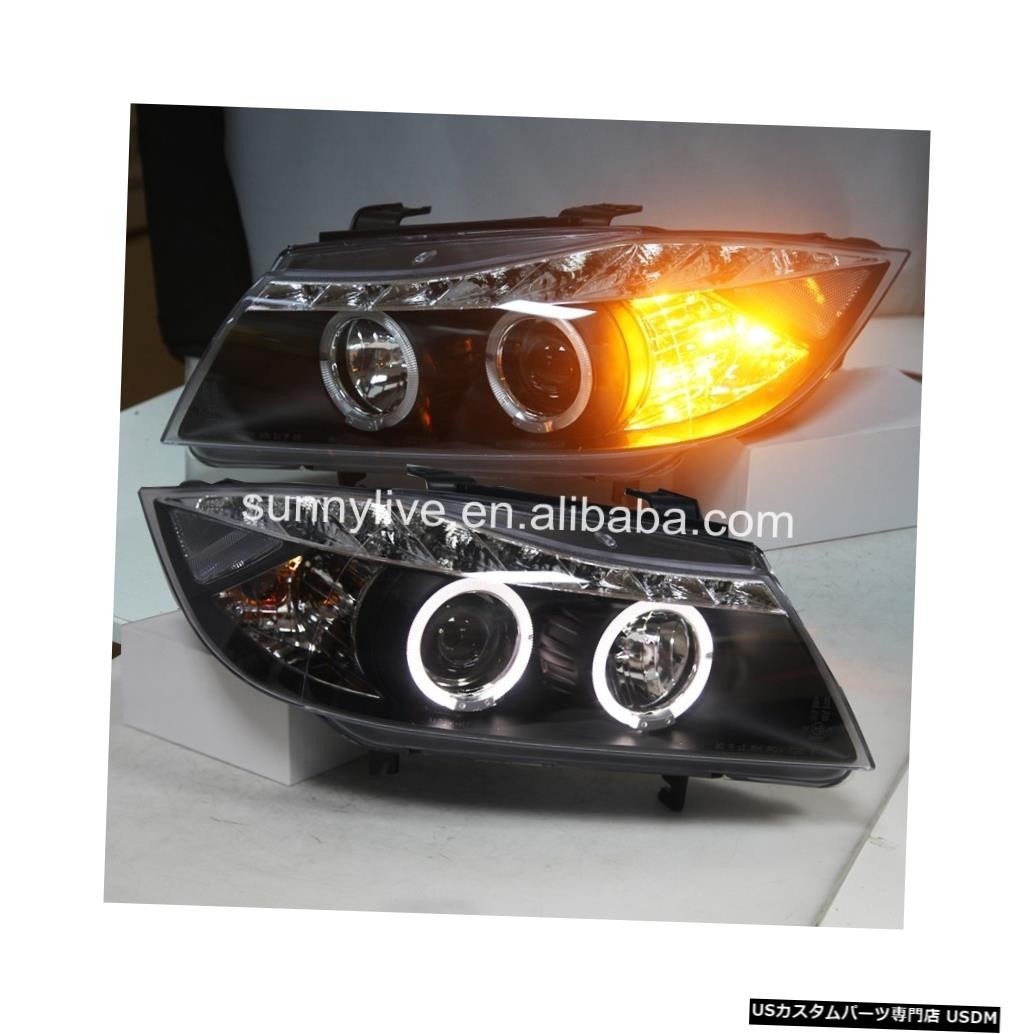輸入カーパーツ LEDライトE90 330I 320I 318i LEDエンジェルアイズヘッドライトJX LED light E拍卖