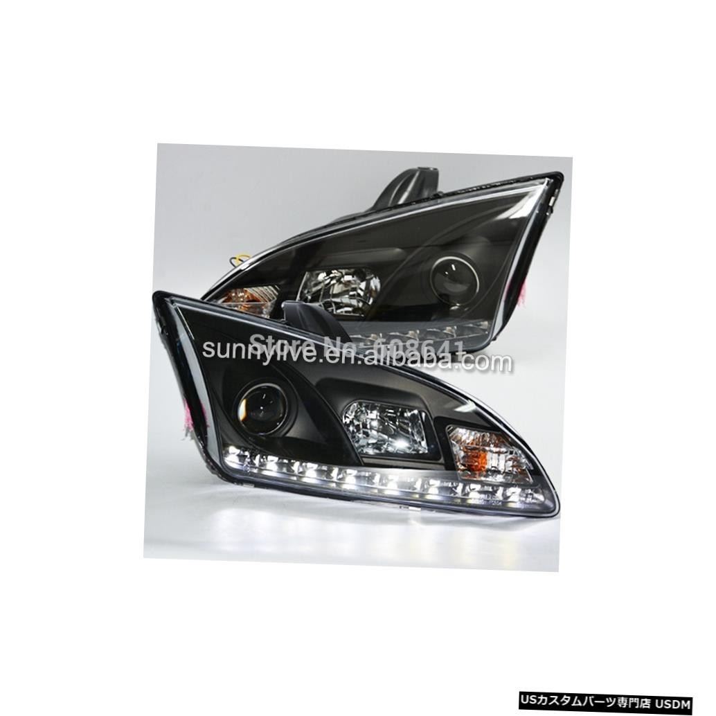 輸入カーパーツ フォーカス2005-2008 LEDヘッドライトブラックハウジング For focus 2005-2008 LE拍卖