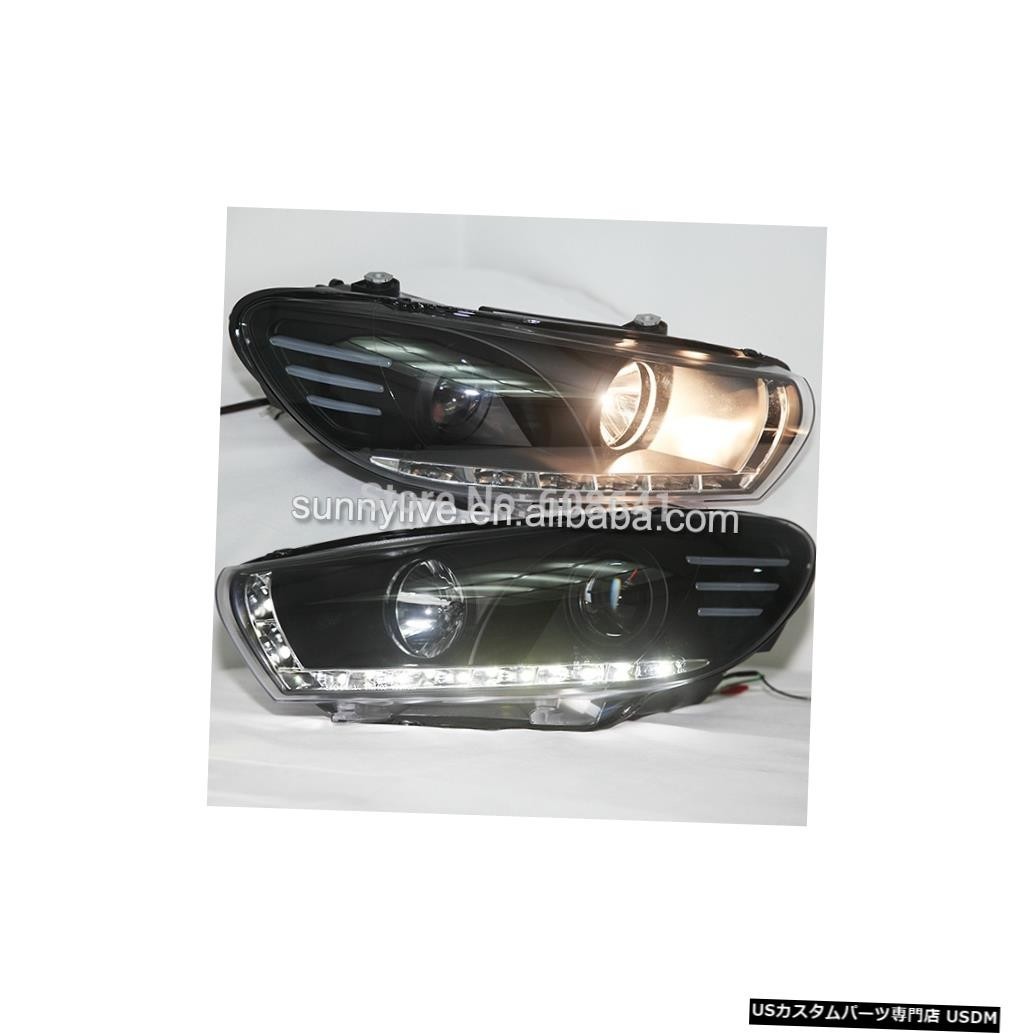 輸入カーパーツ VW SciroccoのLEDヘッドランプ2008?2015自動モーター付きオリジナル車 LED Head La拍卖