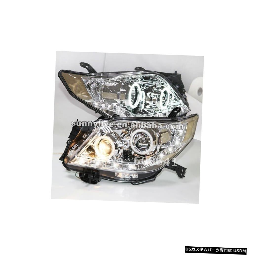 輸入カーパーツ トヨタV2タイプのクロムハウジングプラド2700 FJ150 LEDヘッドライト Chrome Housing拍卖