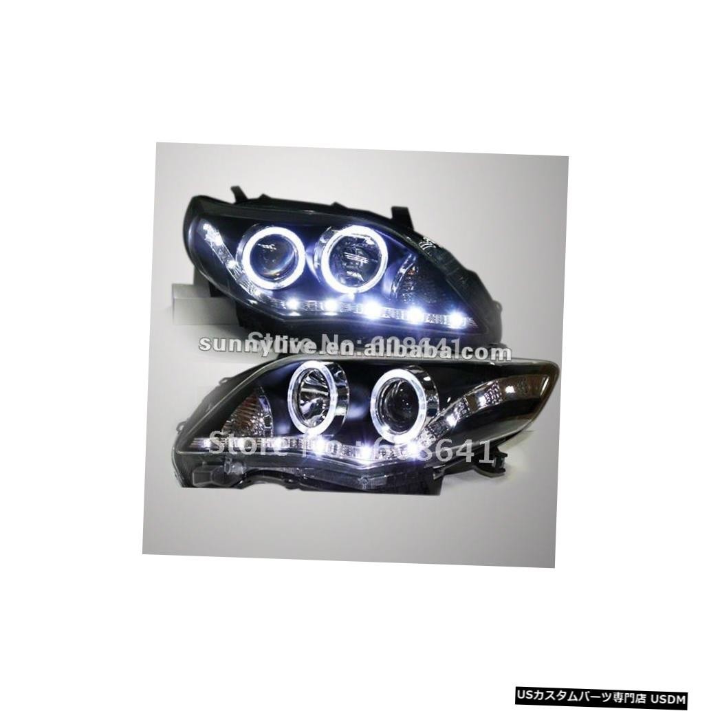 輸入カーパーツ カローラアルティスLEDエンジェルアイヘッドランプ2011-2012年OLD Corolla Altis LED拍卖