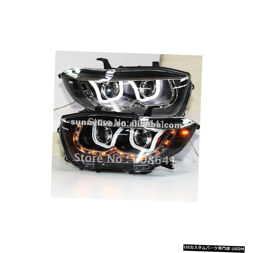 輸入カーパーツ トヨタ2008-2011年V3のためのUスタイルの天使の目ハイランダーLEDヘッドライト U Style Ang拍卖