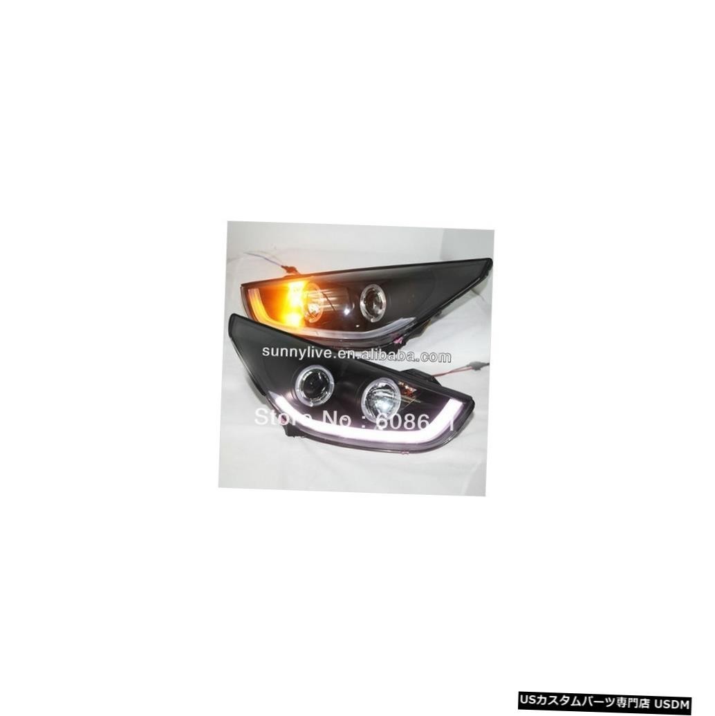 輸入カーパーツ HYUNDAIツーソンIX35 LEDヘッドランプエンジェルアイズ09-13年SNタイプ For HYUNDAI拍卖