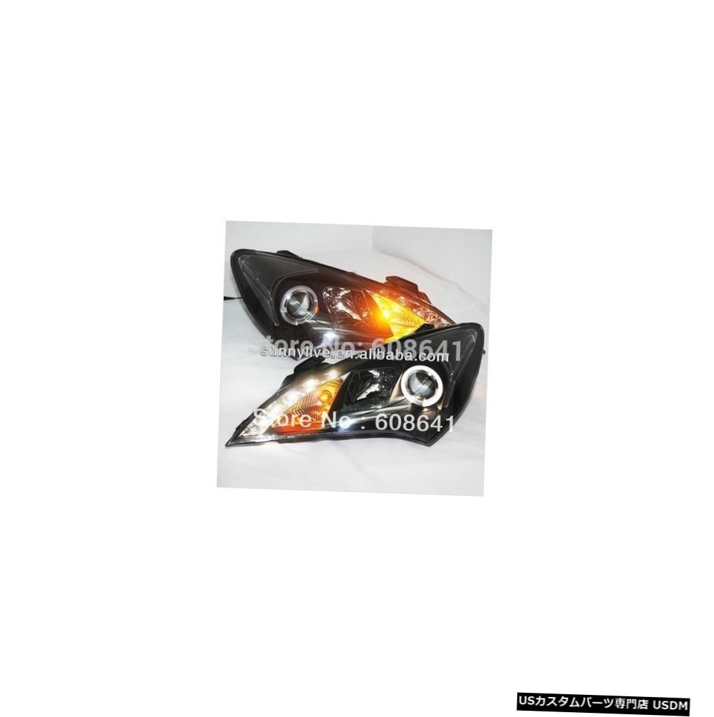 輸入カーパーツ HYUNDAI Rohens Coupe LEDヘッドランプAngel Eyes 2009-2012年SNシルバー拍卖