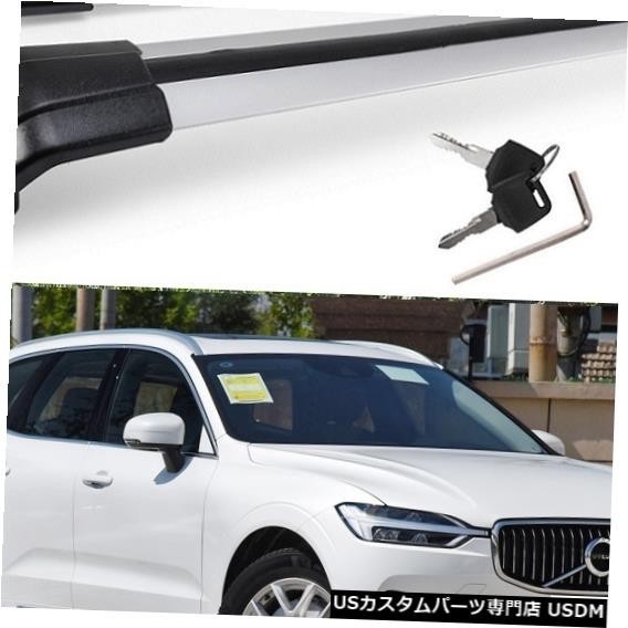 輸入カーパーツ ボルボXC60 2018 2019 2020手荷物荷物ラックルーフラックルーフレールクロスバーの良質 Good拍卖