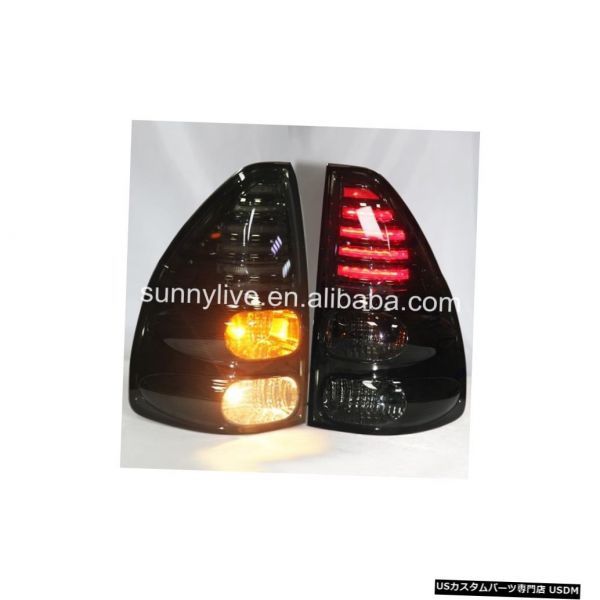 輸入カーパーツ トヨタプラドFJ120 LEDリアライトブラックLF For TOYOTA Prado FJ120 LED Re拍卖