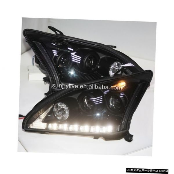 輸入カーパーツ レクサスRX330 RX300 R350 2003-09ブラックSN用LEDヘッドランプ led Head La拍卖