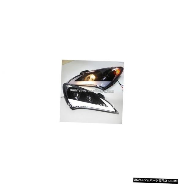 輸入カーパーツ HYUNDAI Rohens 09-12クーペLEDヘッドランプエンジェルアイズTJ For HYUNDAI R拍卖