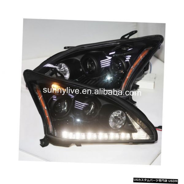 輸入カーパーツ レクサスRX330 RX300 R350 2004-2009年ブラックハウジングイエローリフレクターSN用ヘッドラ拍卖