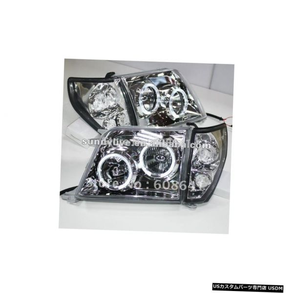 輸入カーパーツ トヨタプラド3400 FJ90 LC90ヘッドランプの天使の目98に03のスライバータイプ For TOYOTA拍卖