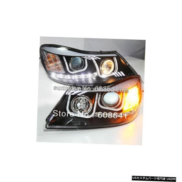 輸入カーパーツ シュコダオクタビア用LEDヘッドランプエンジェルアイズ2010-12 Uスタイル For VW for Skod拍卖