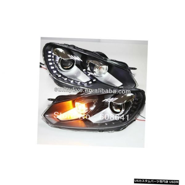 輸入カーパーツ VW 15 LEDゴルフ6ヘッドライトバイキセノンプロジェクターレンズ2009?2011 V5タイプ For V拍卖
