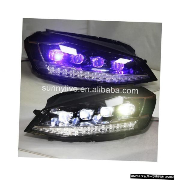 輸入カーパーツ Golf 7 Mk7ヘッドライト2014-2018 LDのフルLEDライト Full led ligght fo拍卖