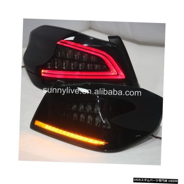 輸入カーパーツ SUBARU WRX 2014-2018年用LEDテールランプYZスモークブラック For SUBARU WRX拍卖