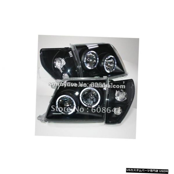 輸入カーパーツ トヨタプラド3400 FJ90 LC90ヘッドランプエンジェルアイ98?03ブラックタイプ For TOYOTA拍卖