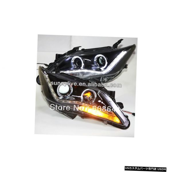 輸入カーパーツ カムリオーリオンLEDエンジェルアイズヘッドライト2012 -13年PW V1 Camry Aurion LED拍卖