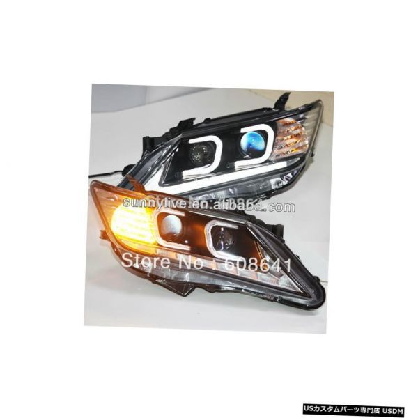 輸入カーパーツ Aurion Camry CタイプLEDエンジェルアイズヘッドライト2012-2013年TLZ V2 Aurio拍卖