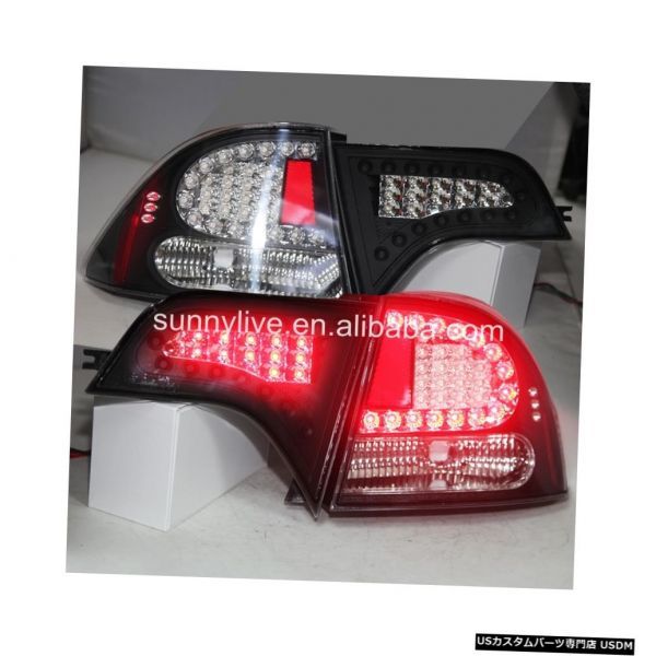 輸入カーパーツ ホンダのシビック北米バージョンのLEDテールランプ2006?2010年の煙の黒色Tw For HONDA For拍卖