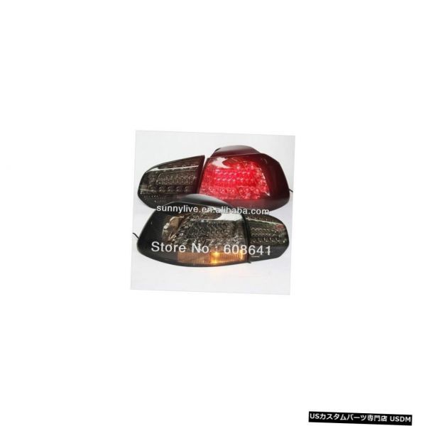 輸入カーパーツ ゴルフ6 LEDテールランプフォルクスワーゲンスモークブラックカラー2010-2013年 Golf 6 LED拍卖